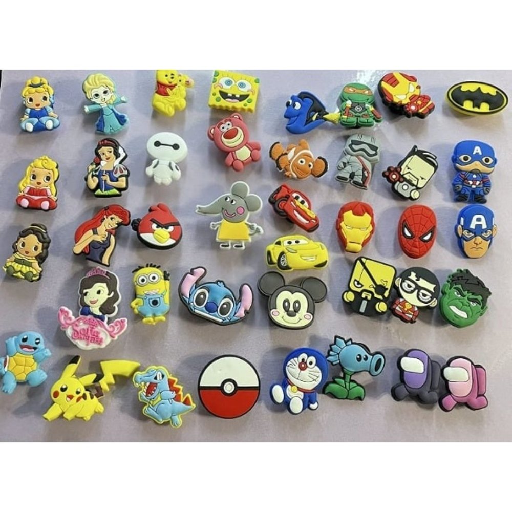 100pcs PVC Different Shoe Charms for Shoe and Wristband Bracelet Decoration